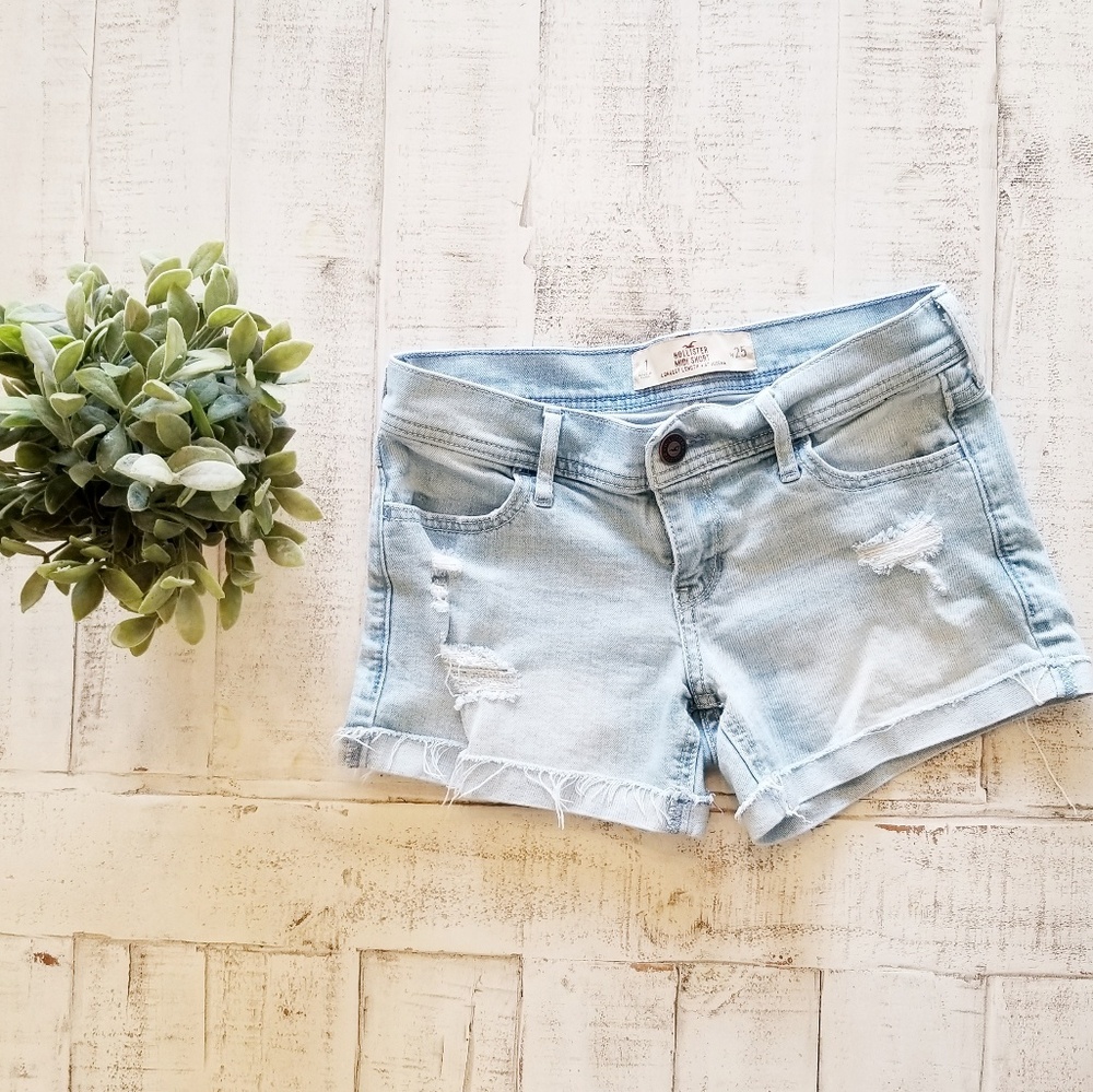 Hollister Distressed Midi Short
